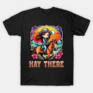 Hay There I Equestrian Pony Horse Lover T-Shirt